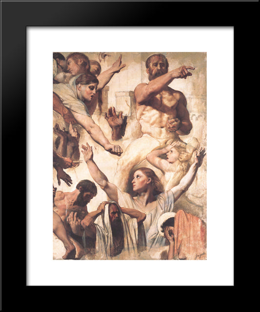 Study For The Martyrdom Of St. Symphorien 20x24 Black Modern Wood Framed Art Print Poster by Ingres, Jean Auguste Dominique