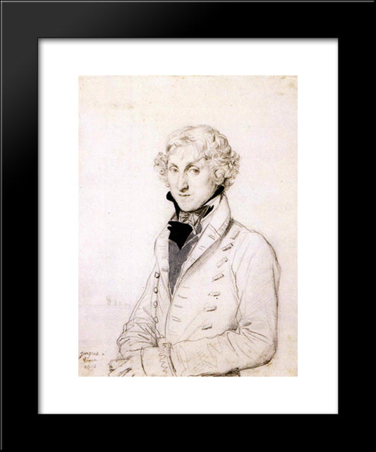Charles Thomas Thruston 20x24 Black Modern Wood Framed Art Print Poster by Ingres, Jean Auguste Dominique