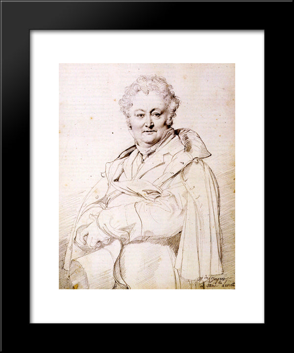 Guillaume Guillon Lethiere 20x24 Black Modern Wood Framed Art Print Poster by Ingres, Jean Auguste Dominique