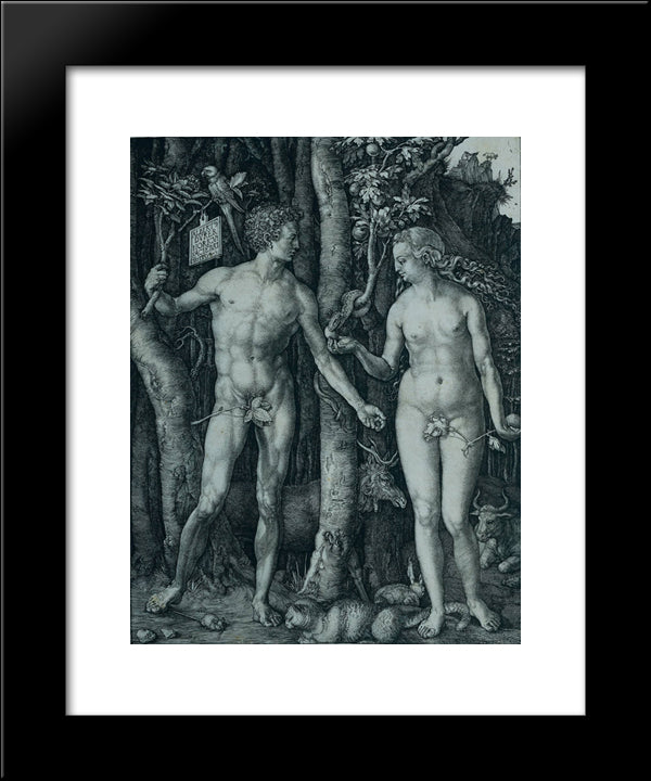 The Fall 20x24 Black Modern Wood Framed Art Print Poster by Durer, Albrecht
