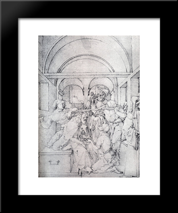 Christ Crowned With Thorns 20x24 Black Modern Wood Framed Art Print Poster by Durer, Albrecht