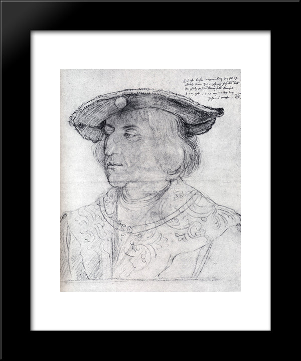 Emperor Maximilian I 20x24 Black Modern Wood Framed Art Print Poster by Durer, Albrecht