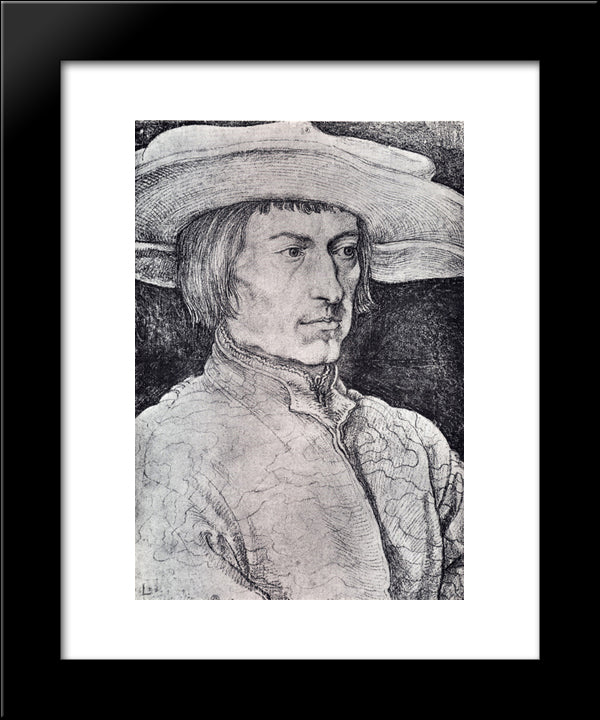 Lucas Van Leyden 20x24 Black Modern Wood Framed Art Print Poster by Durer, Albrecht