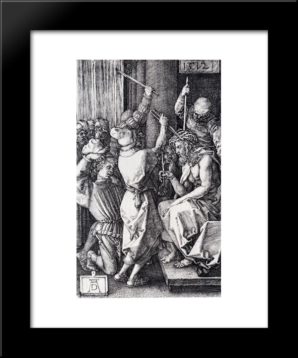 Christ Crowned With Thorns 20x24 Black Modern Wood Framed Art Print Poster by Durer, Albrecht