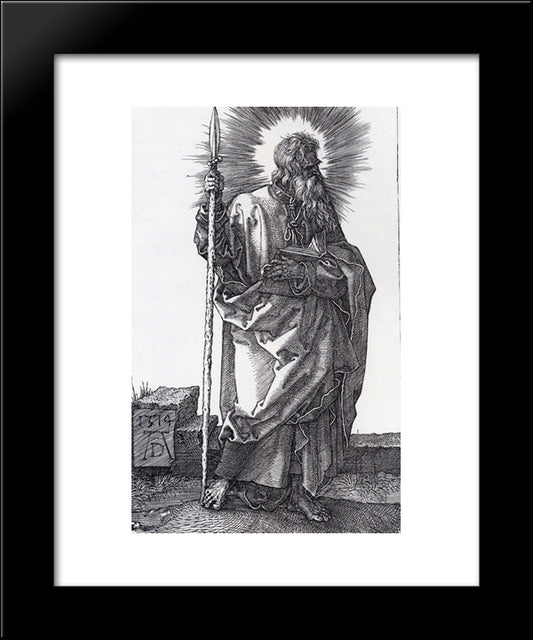 St. Thomas 20x24 Black Modern Wood Framed Art Print Poster by Durer, Albrecht