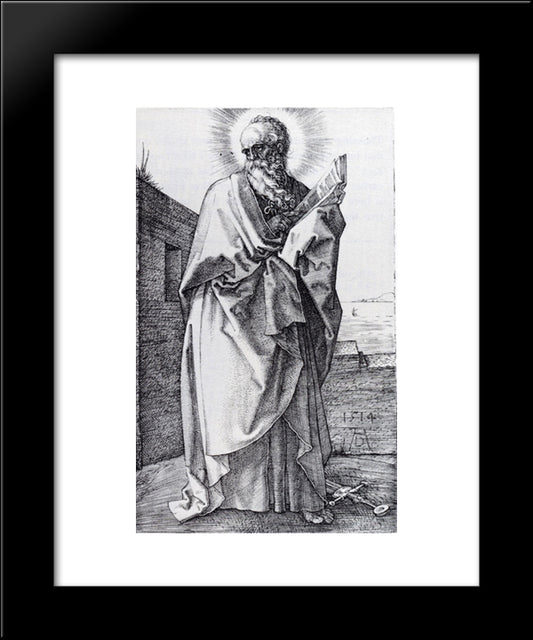 St. Paul (Second State) 20x24 Black Modern Wood Framed Art Print Poster by Durer, Albrecht