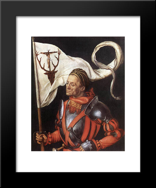 Paumgartner Altar (Right Wing) 20x24 Black Modern Wood Framed Art Print Poster by Durer, Albrecht