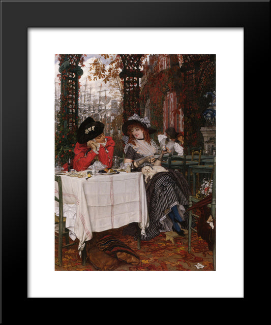 Un Dejeuner 20x24 Black Modern Wood Framed Art Print Poster by Tissot, James