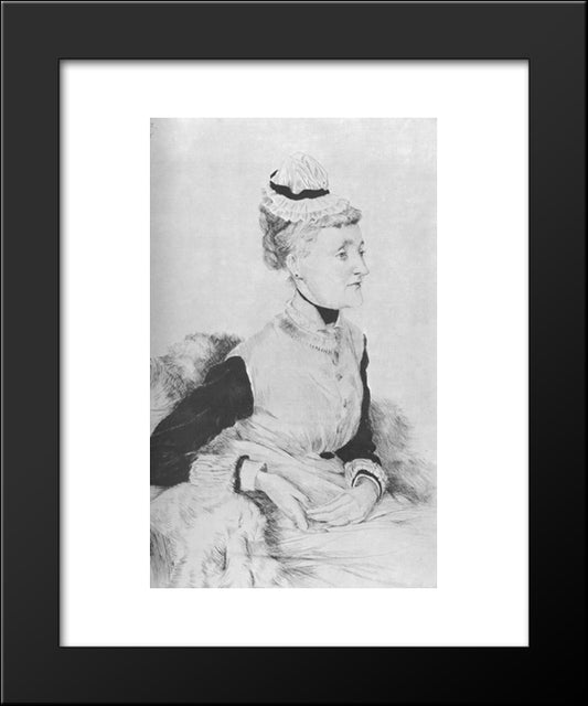 Portrait De M. B ... 20x24 Black Modern Wood Framed Art Print Poster by Tissot, James