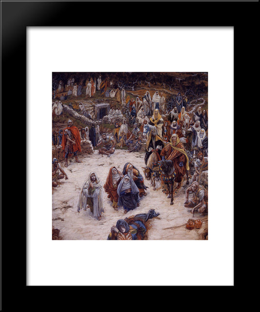 What Our Saviour Saw From The Cross 20x24 Black Modern Wood Framed Art Print Poster by Tissot, James