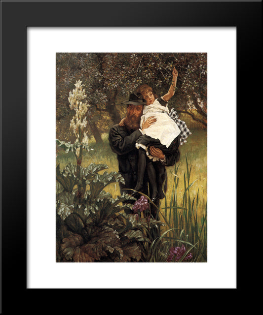 The Widower 20x24 Black Modern Wood Framed Art Print Poster by Tissot, James