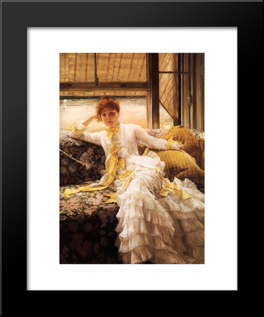 Spring 20x24 Black Modern Wood Framed Art Print Poster by Tissot, James