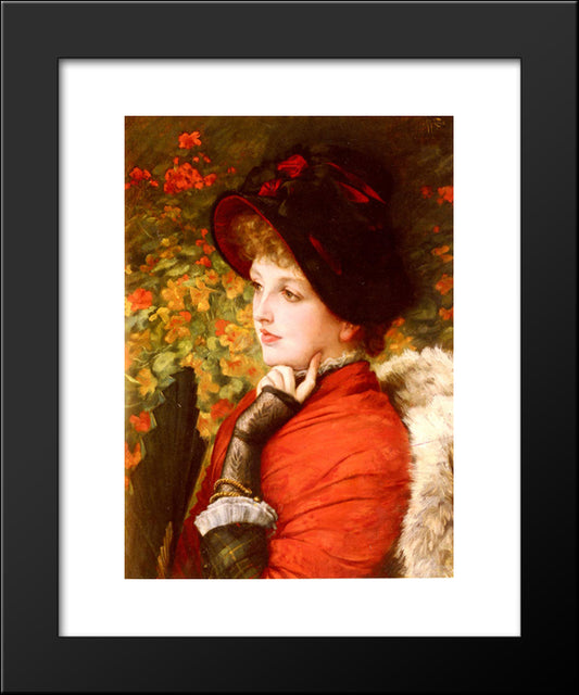 Type Of Beauty 20x24 Black Modern Wood Framed Art Print Poster by Tissot, James