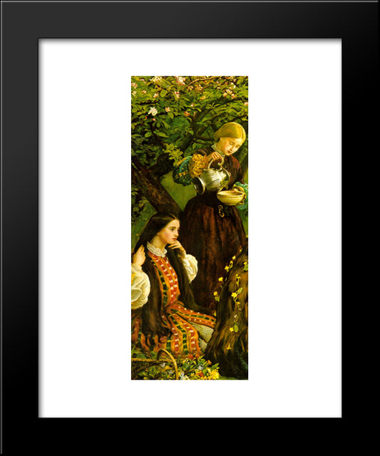 Apple Blossoms (Spring) - Detail Iii 20x24 Black Modern Wood Framed Art Print Poster by Tissot, James