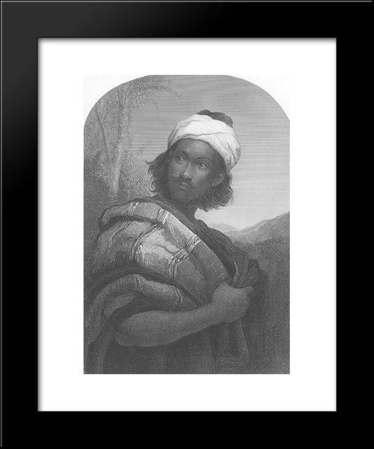 Moorish Chief 20x24 Black Modern Wood Framed Art Print Poster by Tissot, James