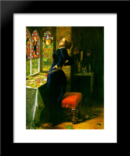Mariana In The Moated Grange 20x24 Black Modern Wood Framed Art Print Poster by Tissot, James