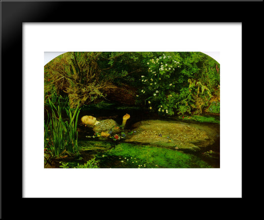 Ophelia 20x24 Black Modern Wood Framed Art Print Poster by Tissot, James