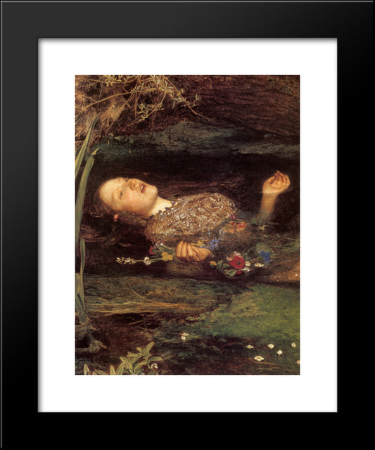 Ophelia [Detail] 20x24 Black Modern Wood Framed Art Print Poster by Tissot, James