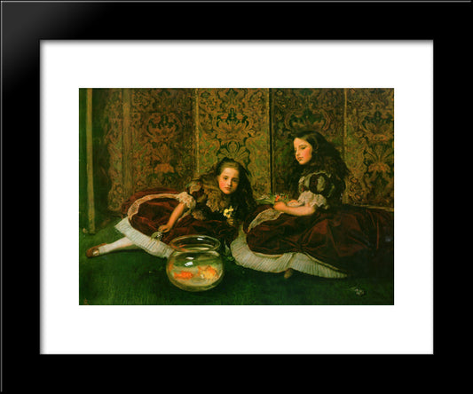 Leisure Hours 20x24 Black Modern Wood Framed Art Print Poster by Tissot, James