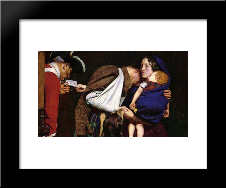The Order Of Release [Detail: 1] 20x24 Black Modern Wood Framed Art Print Poster by Tissot, James
