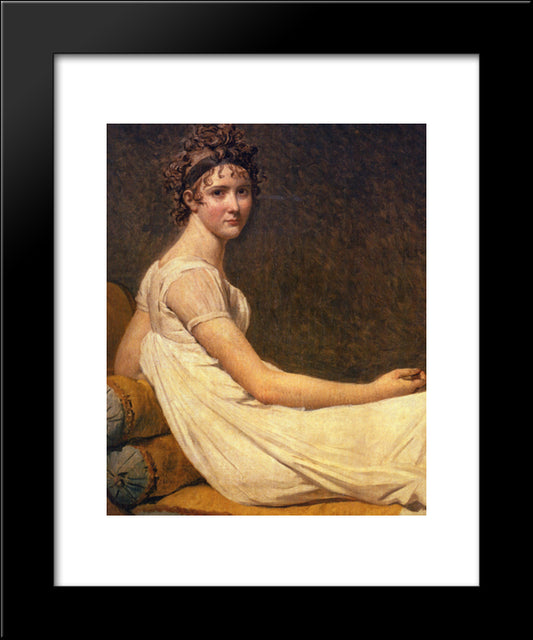 Madame Recamier 20x24 Black Modern Wood Framed Art Print Poster by Tissot, James