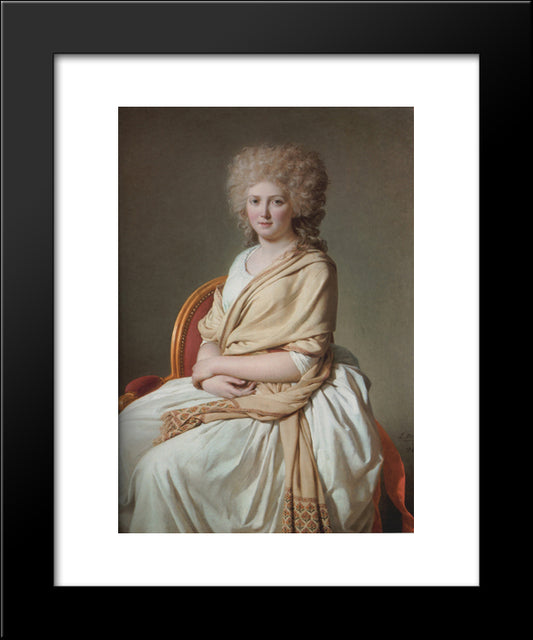Portrait Of Anne-Marie-Louise Thelusson, Comtesse De Sorcyportrait Of Anne-Marie-Louise Thelusson, Comtesse De Sorcy 20x24 Black Modern Wood Framed Art Print Poster by Tissot, James