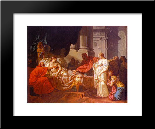 Antiochus And Stratonice 20x24 Black Modern Wood Framed Art Print Poster by Tissot, James