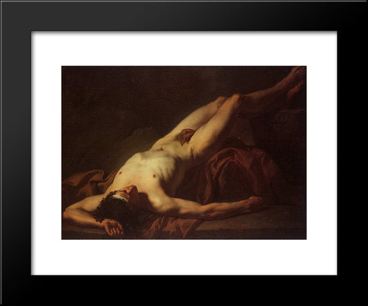 Nude Study Of Hector 20x24 Black Modern Wood Framed Art Print Poster by Tissot, James