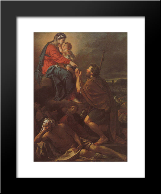 Saint Roch 20x24 Black Modern Wood Framed Art Print Poster by Tissot, James