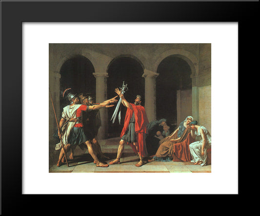 The Oath Of The Horatii 20x24 Black Modern Wood Framed Art Print Poster by Tissot, James