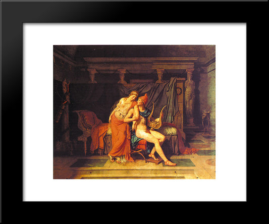 Paris And Helen 20x24 Black Modern Wood Framed Art Print Poster by Tissot, James
