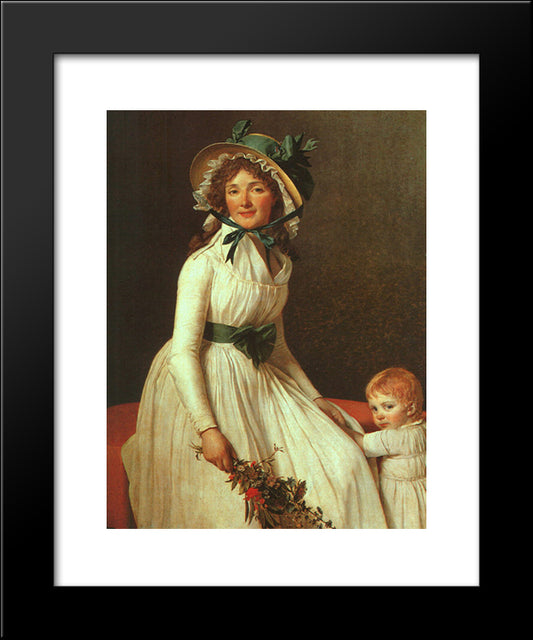 Portrait Of Madame Seriziat 20x24 Black Modern Wood Framed Art Print Poster by Tissot, James