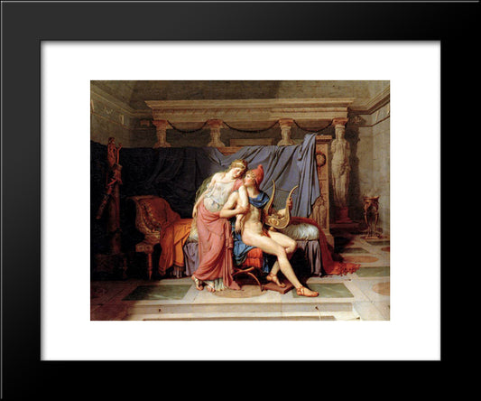 The Loves Of Paris And Helen 20x24 Black Modern Wood Framed Art Print Poster by Tissot, James