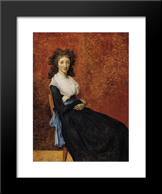Madame Trudaine 20x24 Black Modern Wood Framed Art Print Poster by Tissot, James