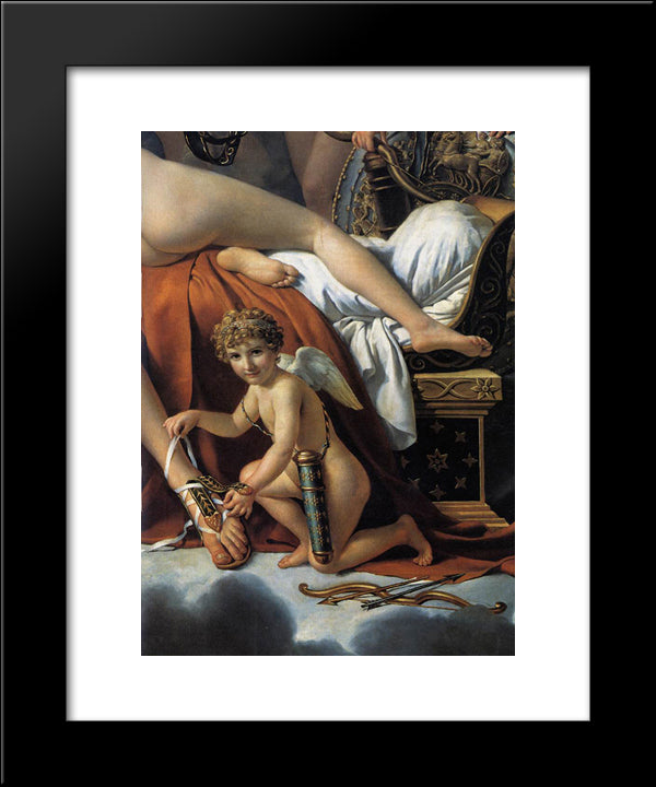 Mars Disarmed By Venus And The Three Graces (Detail) 20x24 Black Modern Wood Framed Art Print Poster by David, Jacques Louis