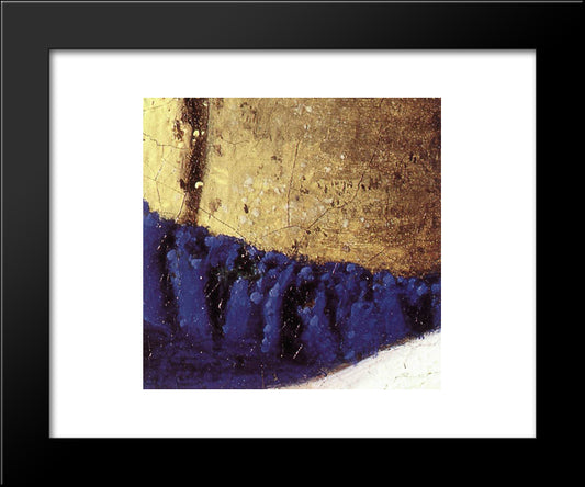 The Milkmaid [Detail: 5] 20x24 Black Modern Wood Framed Art Print Poster by Vermeer, Johannes