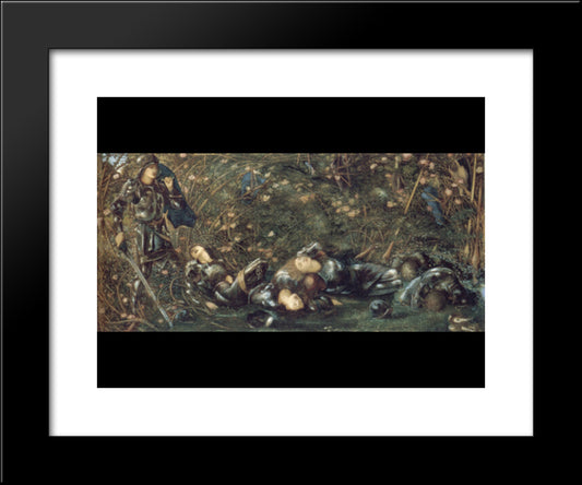 The Briar Rose I : The Briar Wood 20x24 Black Modern Wood Framed Art Print Poster by Burne Jones, Edward