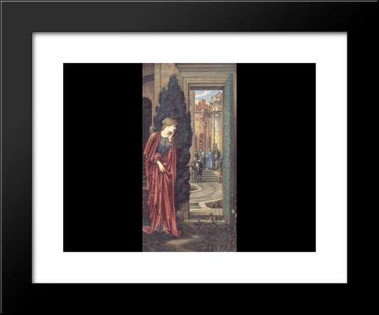 The Tower Of Brass 20x24 Black Modern Wood Framed Art Print Poster by Burne Jones, Edward