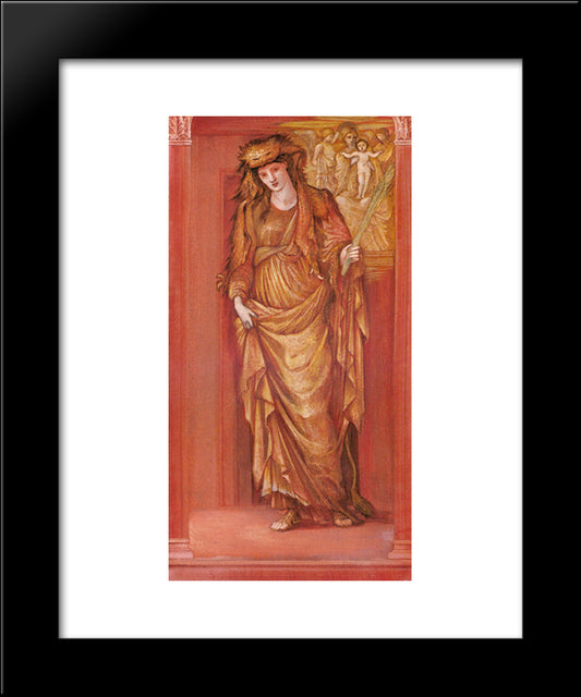 Crudelitas And Saevitia 20x24 Black Modern Wood Framed Art Print Poster by Burne Jones, Edward