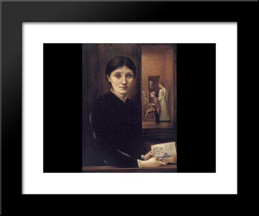 Georgiana Burne Jones 20x24 Black Modern Wood Framed Art Print Poster by Burne Jones, Edward