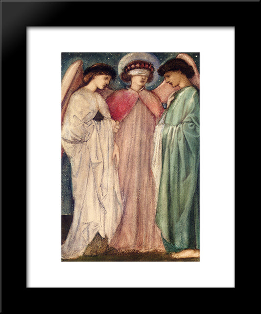 The First Marriage 20x24 Black Modern Wood Framed Art Print Poster by Burne Jones, Edward