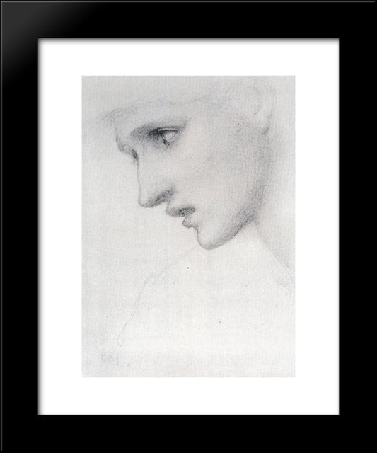 Profile To The Left 20x24 Black Modern Wood Framed Art Print Poster by Burne Jones, Edward