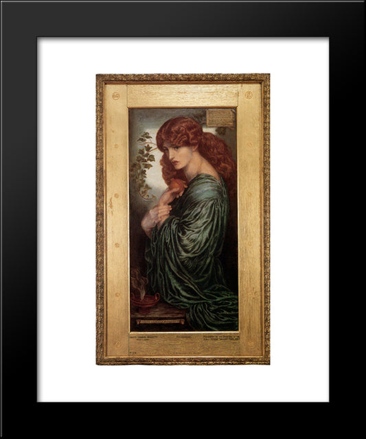 Proserpine 20x24 Black Modern Wood Framed Art Print Poster by Rossetti, Dante Gabriel