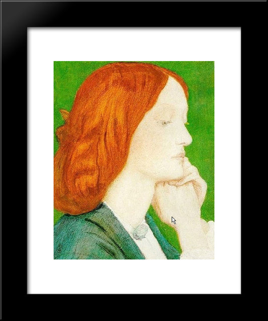 Elizabeth Siddal 20x24 Black Modern Wood Framed Art Print Poster by Rossetti, Dante Gabriel