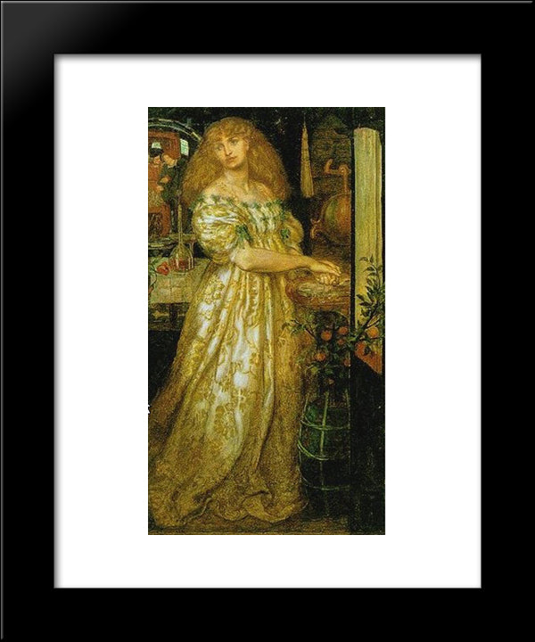 Lucrezia Borgia 20x24 Black Modern Wood Framed Art Print Poster by Rossetti, Dante Gabriel