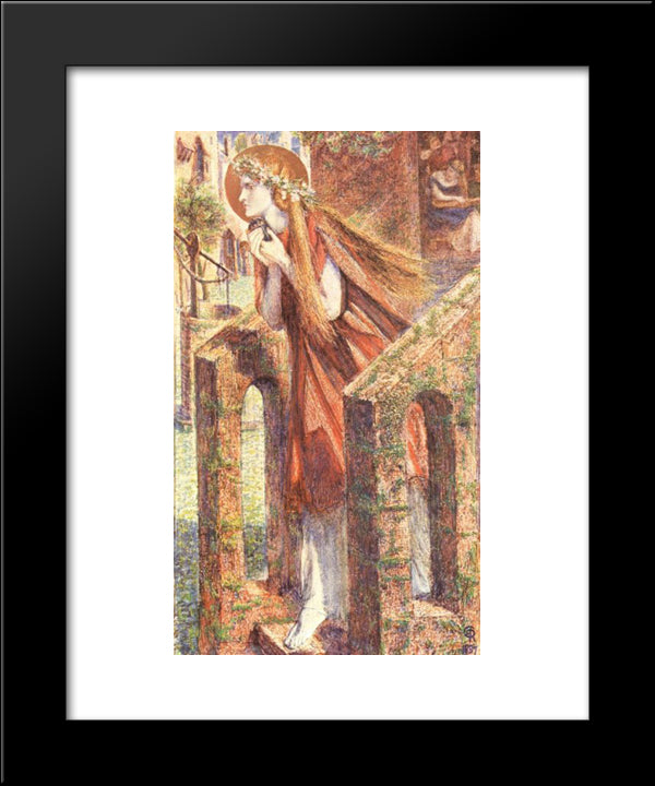 Mary Magdalen 20x24 Black Modern Wood Framed Art Print Poster by Rossetti, Dante Gabriel