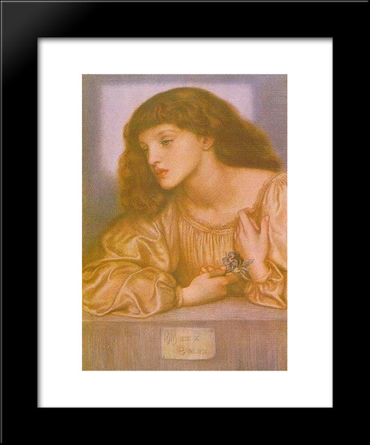 May Morris 20x24 Black Modern Wood Framed Art Print Poster by Rossetti, Dante Gabriel