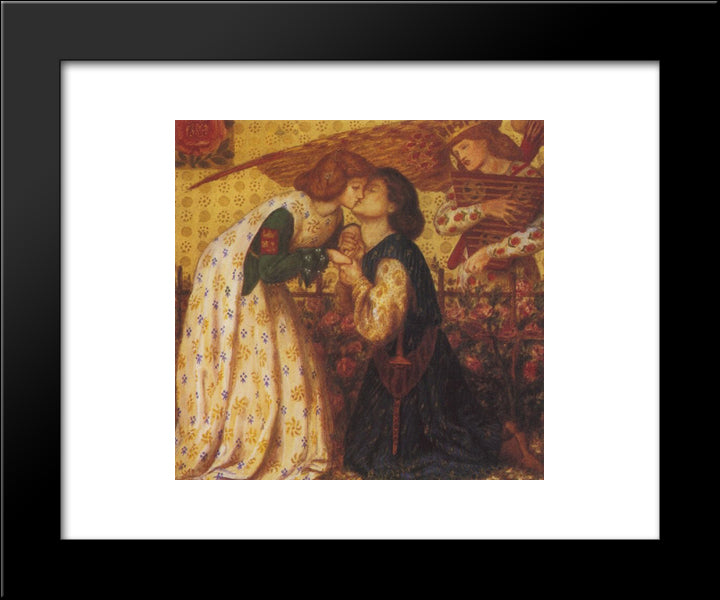 Roman De La Rose 20x24 Black Modern Wood Framed Art Print Poster by Rossetti, Dante Gabriel