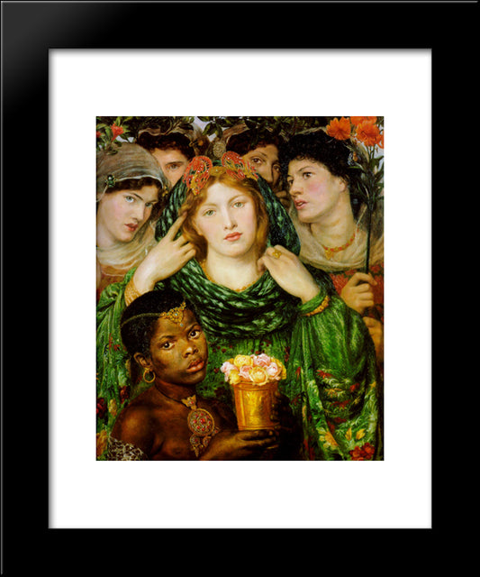 The Beloved 20x24 Black Modern Wood Framed Art Print Poster by Rossetti, Dante Gabriel