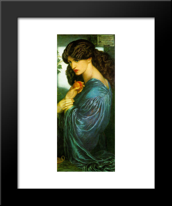 Proserpine 20x24 Black Modern Wood Framed Art Print Poster by Rossetti, Dante Gabriel